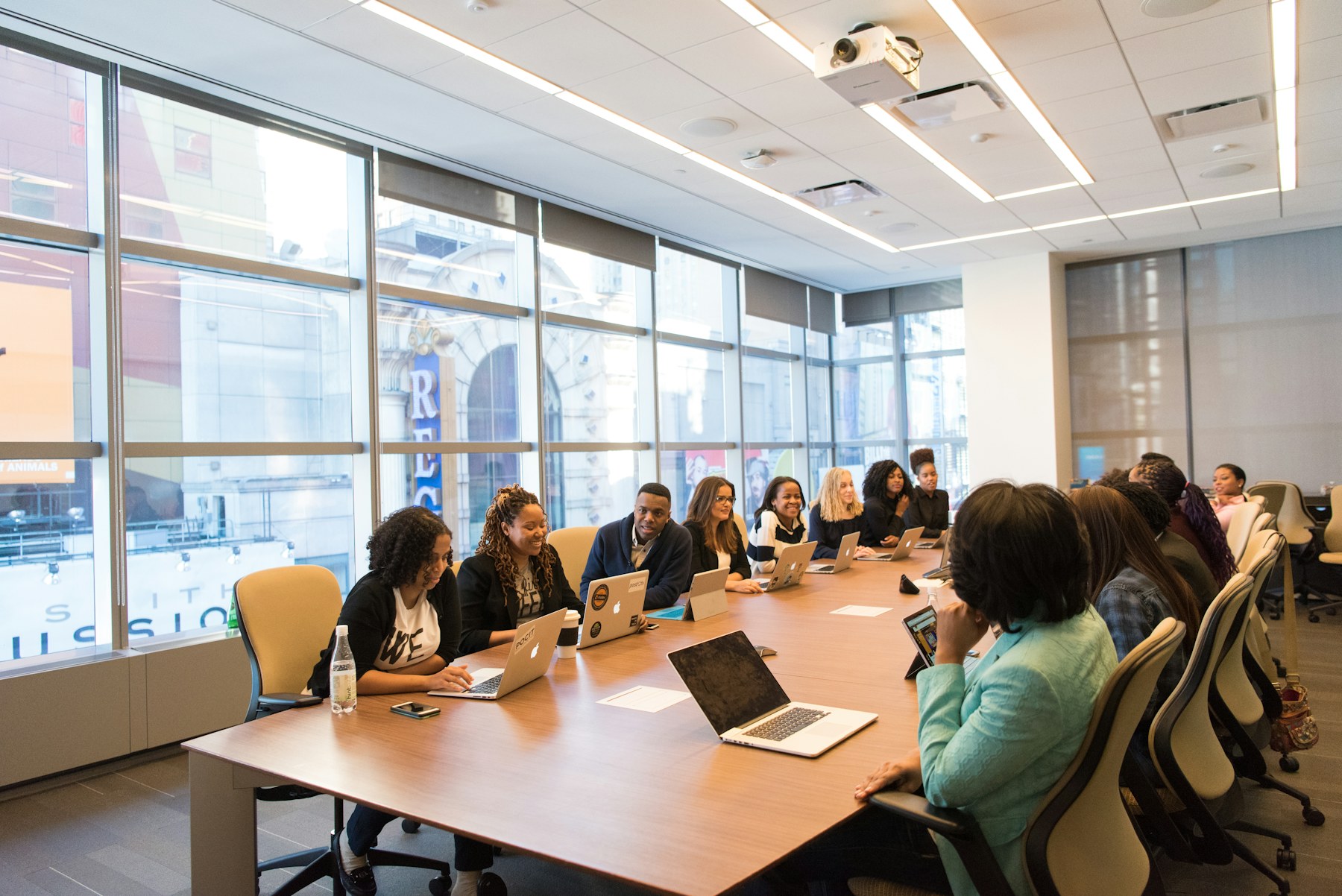 Business leaders collaborating in a meeting